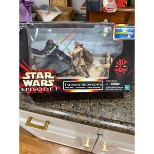 NEW Star Wars Episode I Tatooine Showdown Darth Maul Qui-Gon Anakin Hasbro 1999